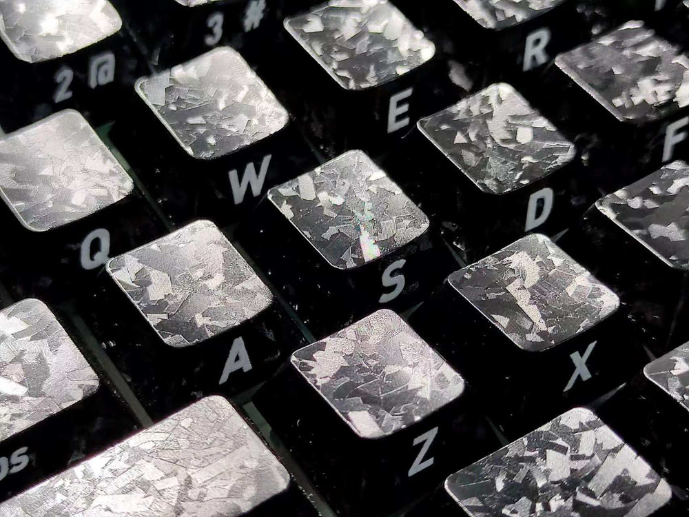 Carbon fiber side-engraved keycaps, 119 keys, compatible with wooting bee magnetic switch mechanical keyboards, pbt keycaps, universal fit