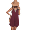 summer new arrivals:  bestseller, european & american style v-neck casual knit sleeveless tank dress - perfect for vacation