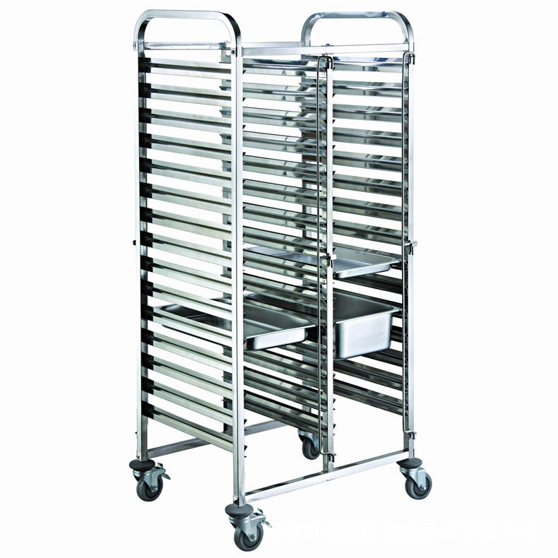 Stainless steel baking dish commercial baking portion rack oven baking dish cart cake bread oven multi-layer storage rack