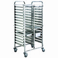 Stainless steel baking dish commercial baking portion rack oven baking dish cart cake bread oven multi-layer storage rack