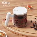 electric automatic glass stirring cup - portable instant coffee mug for home and office use