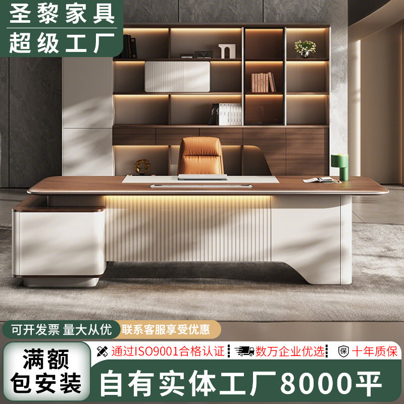 Saint li boss desk president chairman office desk classy executive desk manager office desk desk and chair set