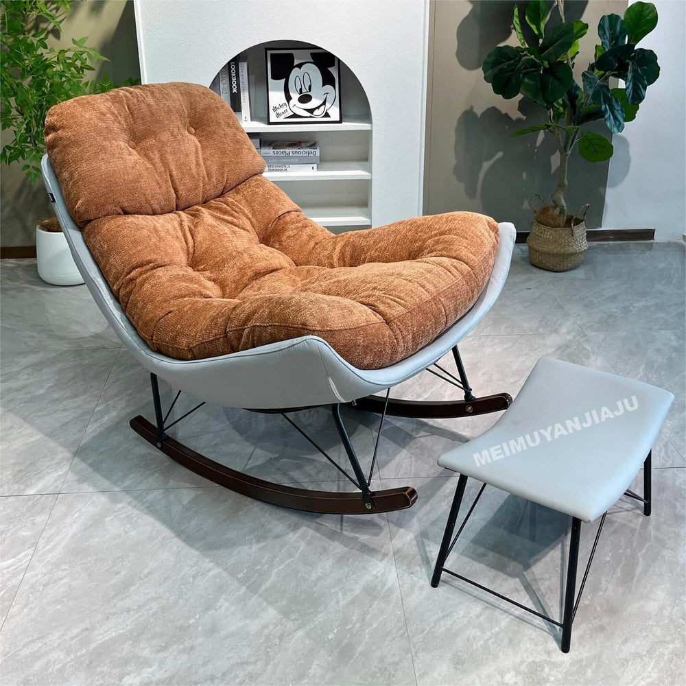 Living room lazy rocking sofa chair, adult recliner, sleepable, balcony home leisure, 2025 new high-end model