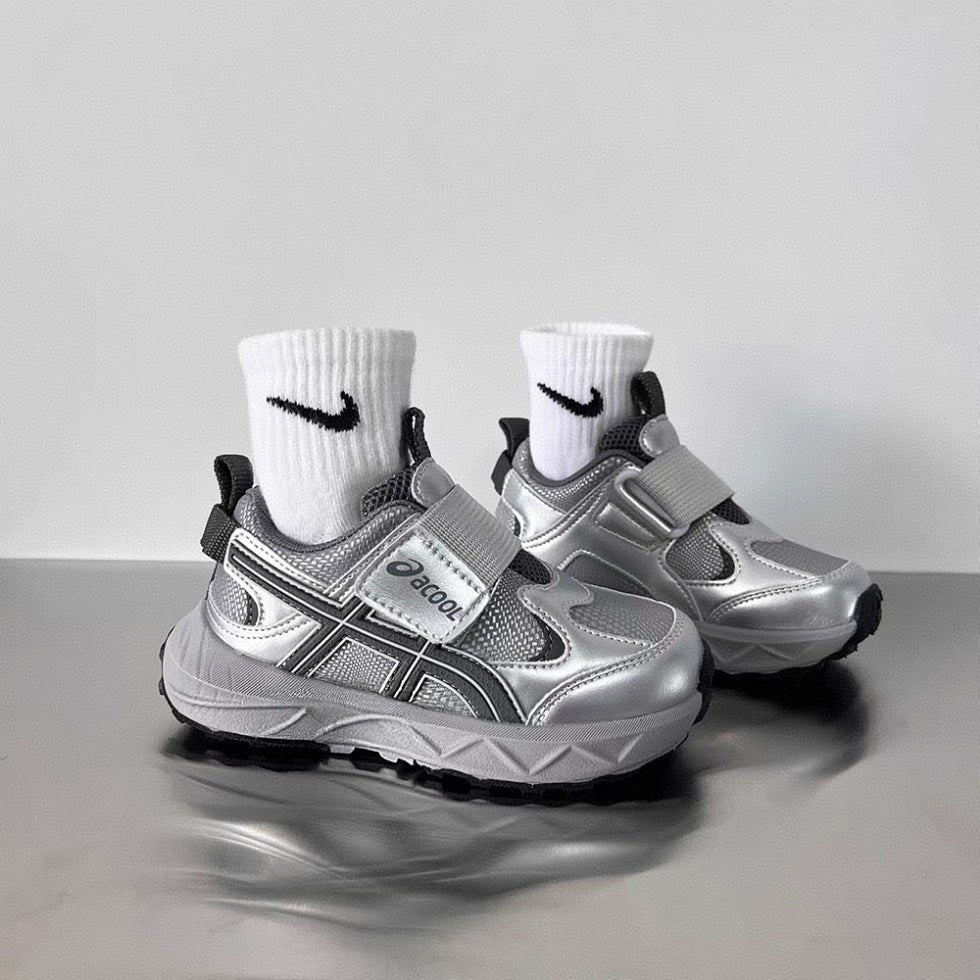 Kids' fashion sneakers:  autumn/winter new arrivals - velcro closure chunky platform leather shoes for boys and girls