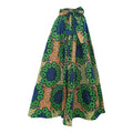 Fashion   skirt long african women's a-line tie back waist slimming look wax cloth large swing skirt
