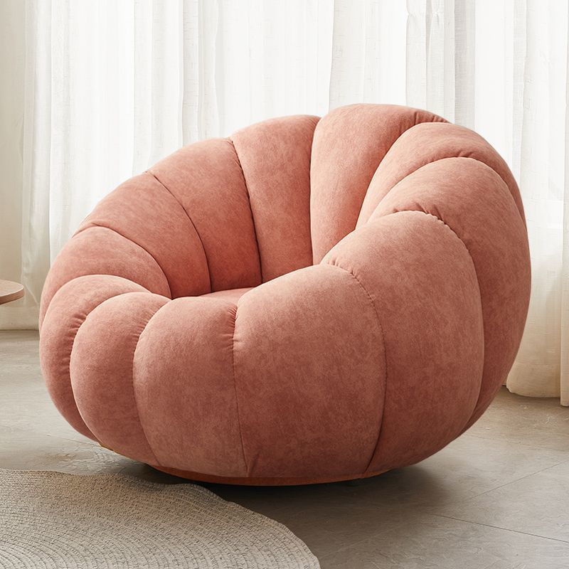 Lazy sponge sofa pumpkin chair single cream bean bag for home bedroom living room small apartment balcony lounge chair