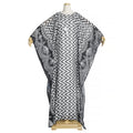 European and american export cross-border e-commerce printed chiffon loose dress african  two-piece set robe + vest