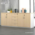 Office file cabinet partition cabinet wooden wall-mounted information cabinet table side tea cabinet with lock storage low cabinet storage cabinet