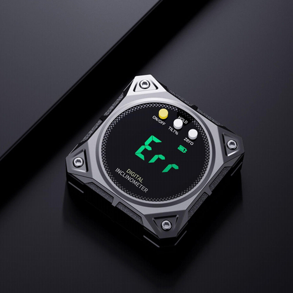 High-precision digital display inclinometer box Electronic angle ruler Angle meter Slope measuring instrument with laser level