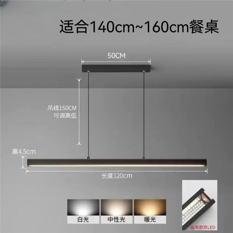 Full spectrum eye protection adjustable restaurant light linear pendant lamp island table dining table minimalist dining table pendant lamp bar tea room pendant lamp