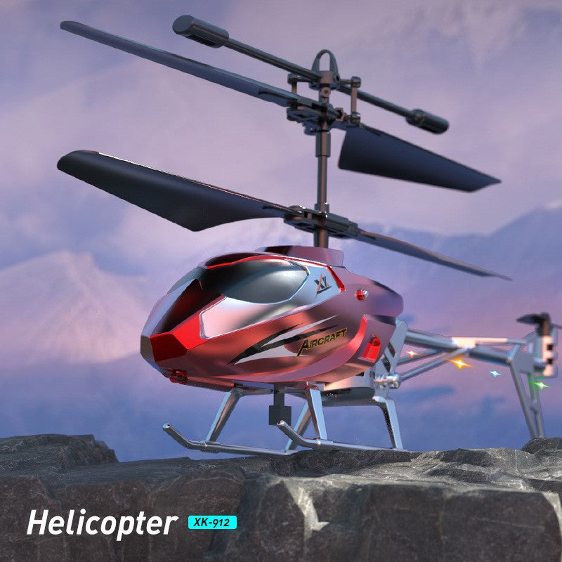 remote control aircraft model, rechargeable, drop-resistant, 3.5-channel, new sensor helicopter, children's flying toy for boys
