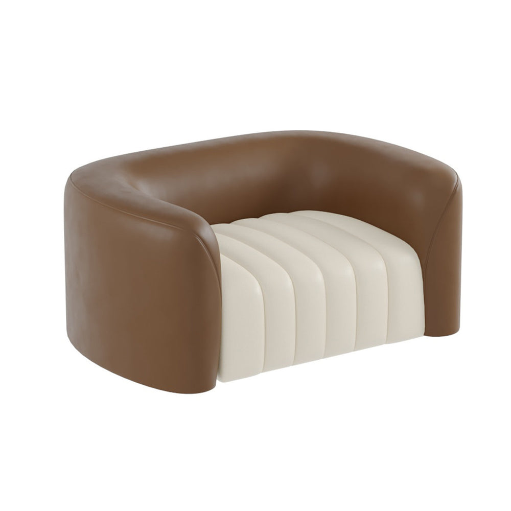 Italian-inspired light luxury hotel lobby reception & meeting sofa set - high-end, minimalist office furniture