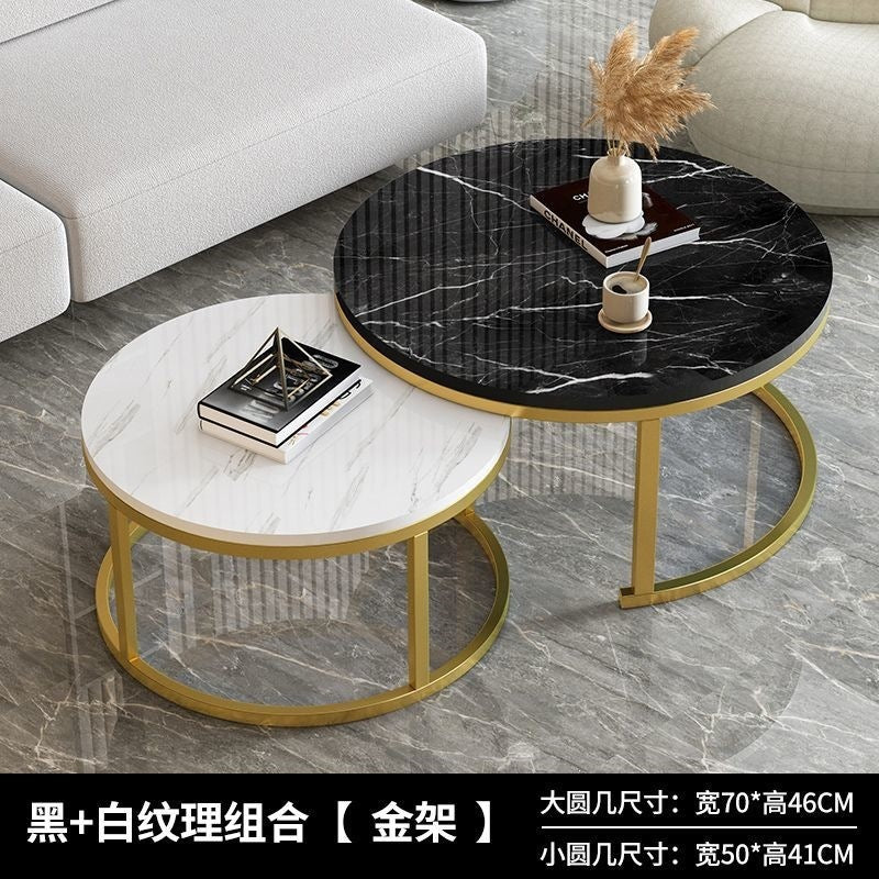 Coffee table accessible luxurycasual modern living room for home small apartment scandinavian sofa side table retractable round tea table metal