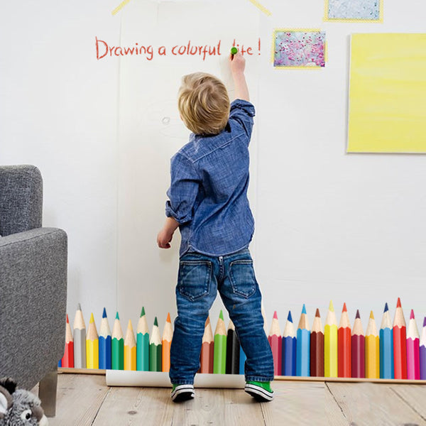 Creative new wall stickers, children's room kindergarten wall decoration skirting stickers colored pencils SK7014A