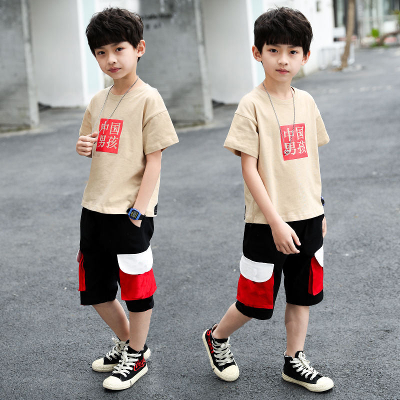 Trendy boys' summer outfit set:  new collection for older kids - stylish and cool