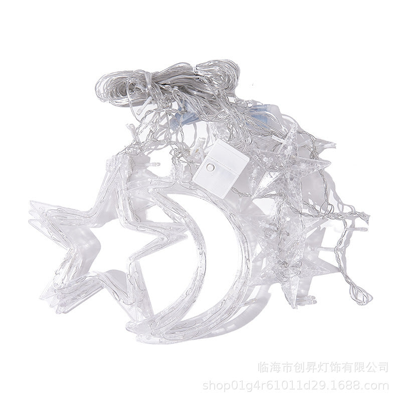 LED star lights flashing lights string gypsy stars birthday scene camping decoration room interior layout ambient lights