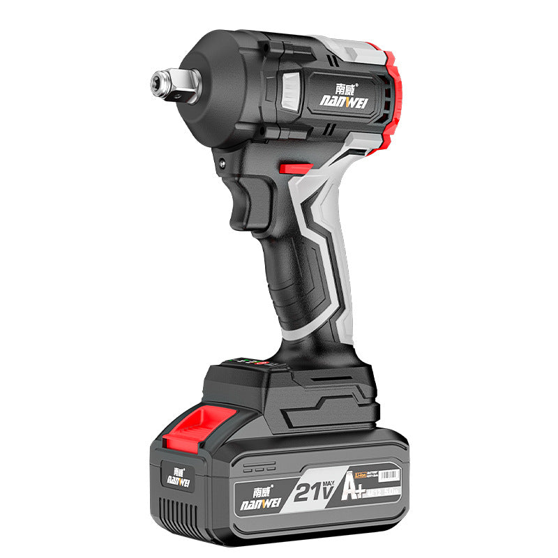 Nanwei brushless electric wrench lithium electric drill pistol drill for home electric drill auto repair impact wrench two-piece set combination