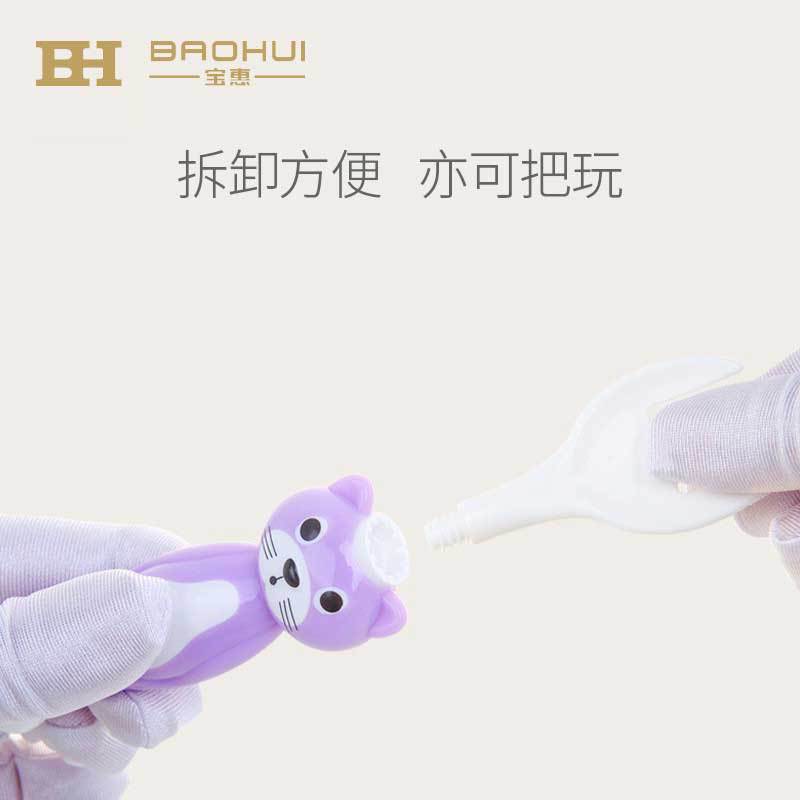 Cartoon baby spoon, baby spoon and fork combination, newborn learning to eat, children feeding water, complementary food tableware OEM outlet