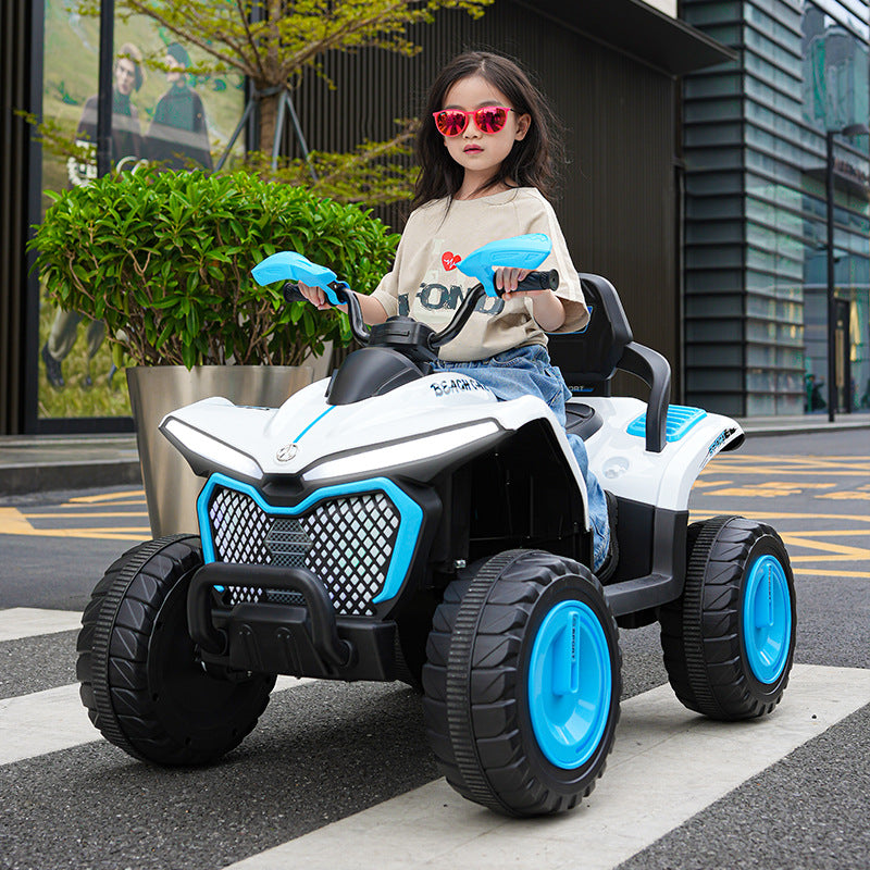 New children's electric four-wheel beach off-road vehicle children's electric car can sit remote control children's off-road toy car