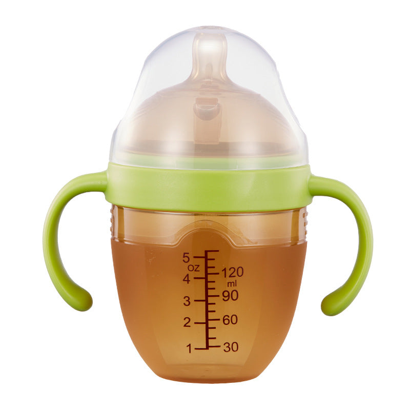 English boxed baby bottle breast milk solid feeling full silicone bottle weaning artifact baby anti-flatulence bottle wholesale