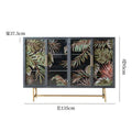 American enamel painted glass door storage cabinet shoe cabinet for home restaurantaccessible luxury entrance cabinet iron storage sideboard