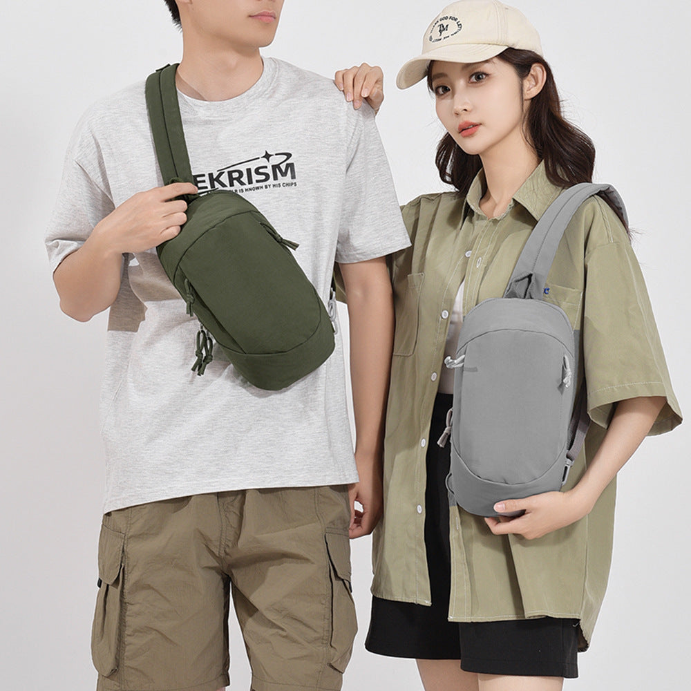 Processing customization Lightweight and simple mountaineering anti-degaussing shoulder bag Trend large capacity men's fashion versatile messenger bag women