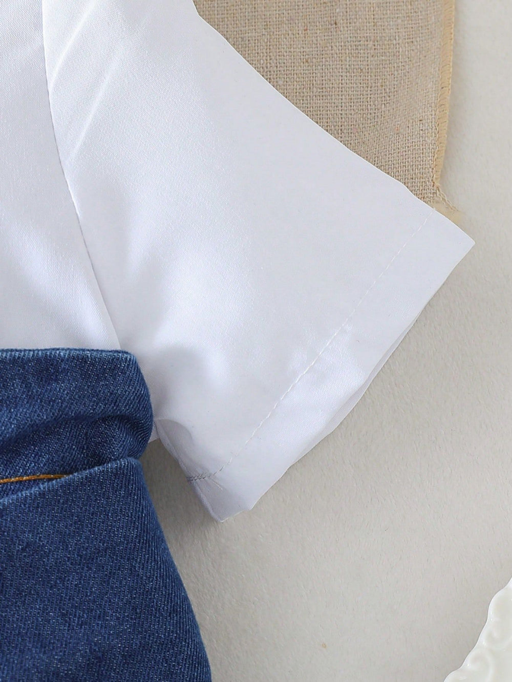 new european and american style cross-border girls' chic dress - denim patchwork solid color dress