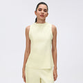 Women's casual activewear set: round neck sleeveless sports tank top & loose fit wide leg pants - perfect for tennis, yoga & more!