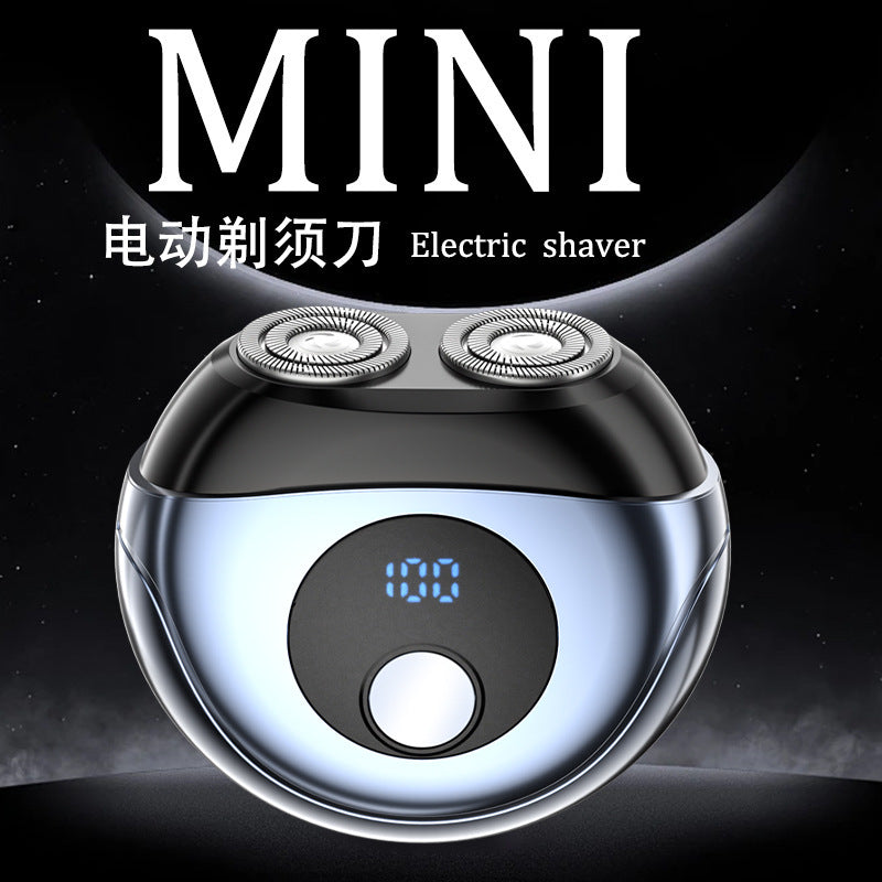 Electric mini double-head shaver - home, car, and travel - portable men's razor for a close and convenient shave