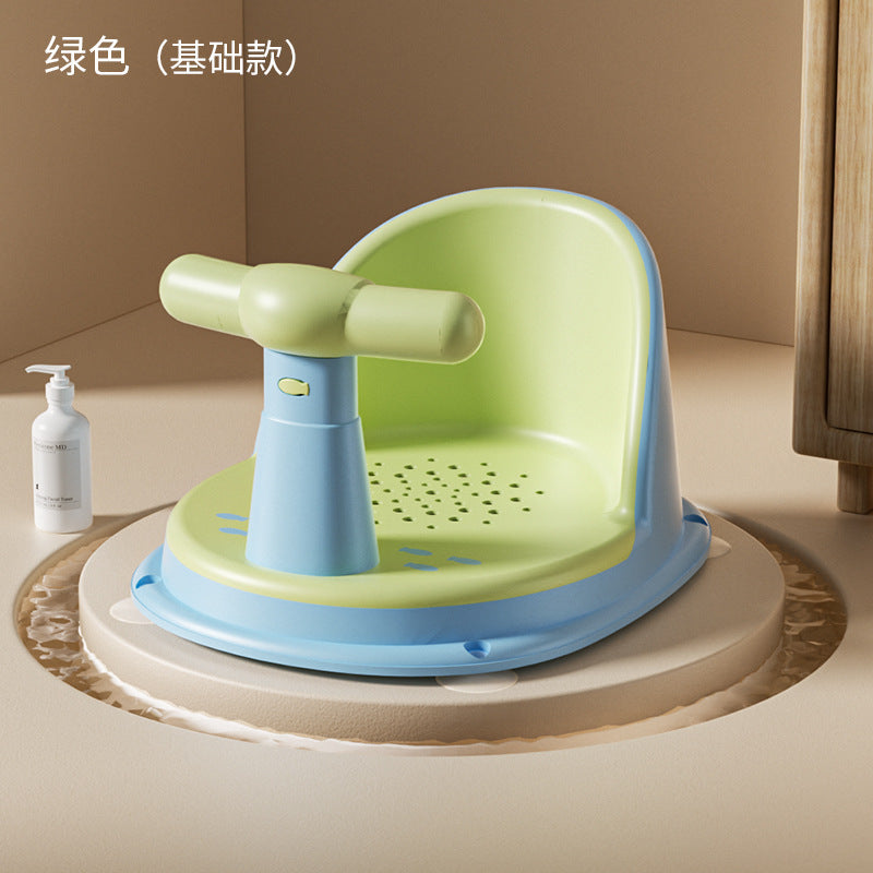 Baby bath seat - infant bathing aid - sit & recline support - newborn & toddler bath tub seat - non-slip bath stool