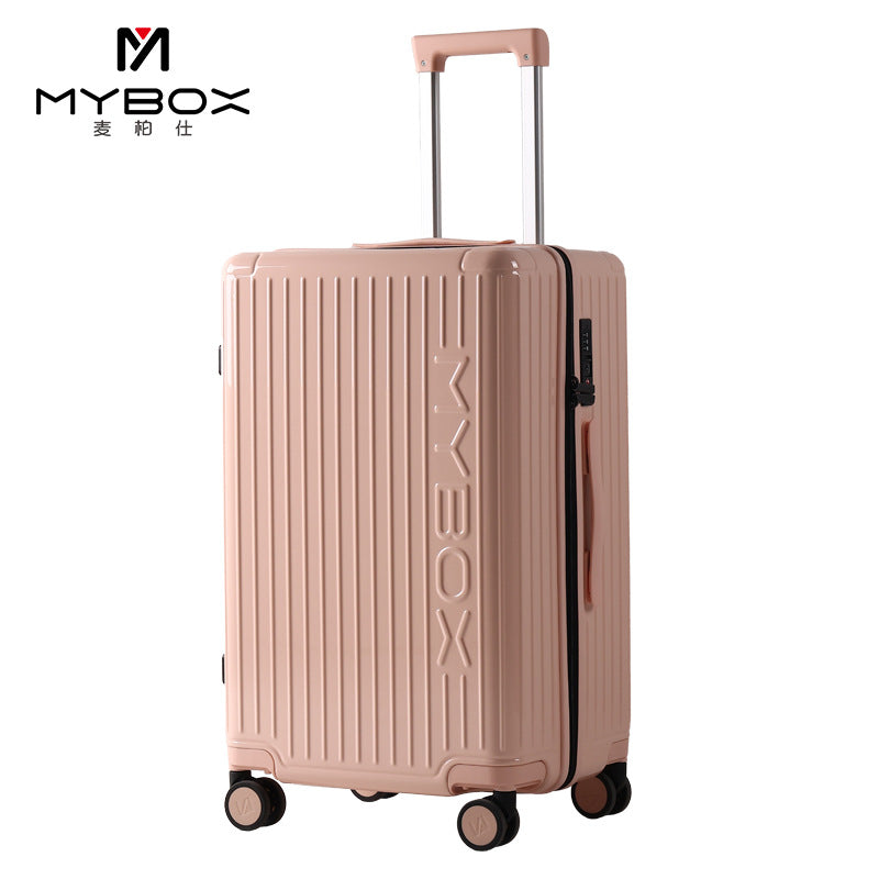 MYBOX高颜值行李箱多功能登机箱轻便万向轮24寸ins风密码旅行箱