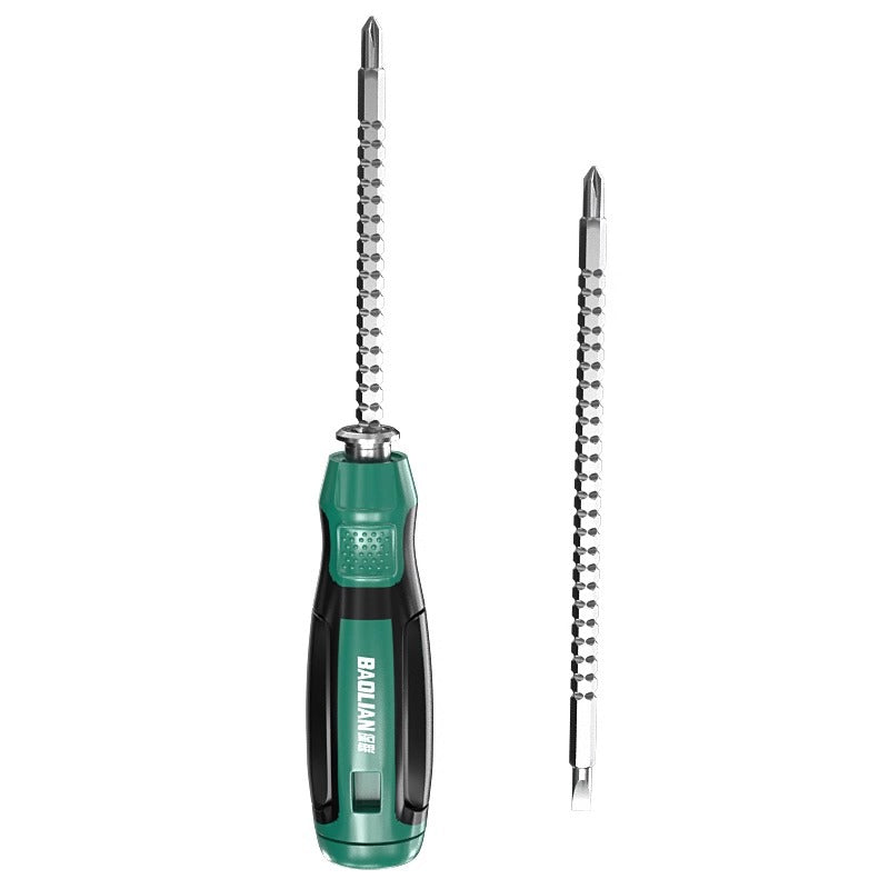 Baolian one-word phillips screwdriver dual-purpose telescopic screwdriver batch multi-purpose suit dual-purpose screwdriver strong magnetic screwdriver