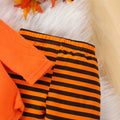 Baby girl halloween party outfit long sleeve hooded romper and pants set