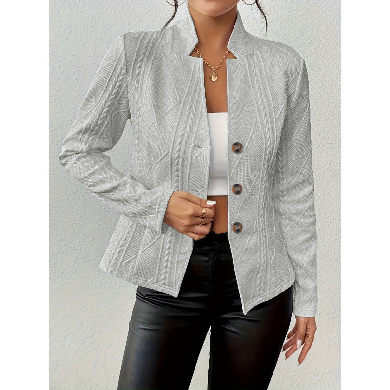Independent station  fashionexportfall and winternew arrivalhot selling button pattern small suit outwear