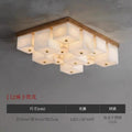 Marble all-copper ceiling lamp modern new chinoiseriecasualaccessible luxury bedroom dining room study lamp designer creative living room
