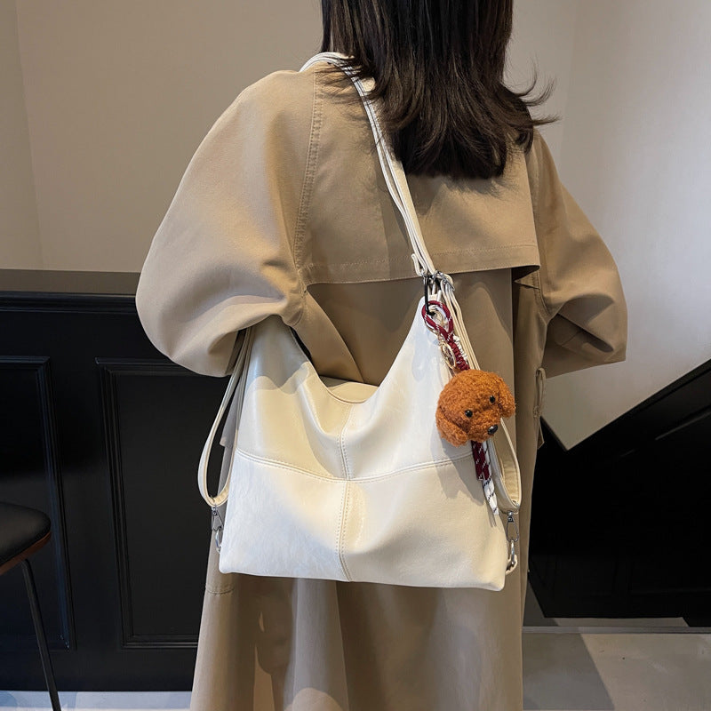 Retro trendy large-capacity tote bag women's 2025 autumn and winter fashion casual underarm bag premium commuter shoulder bag
