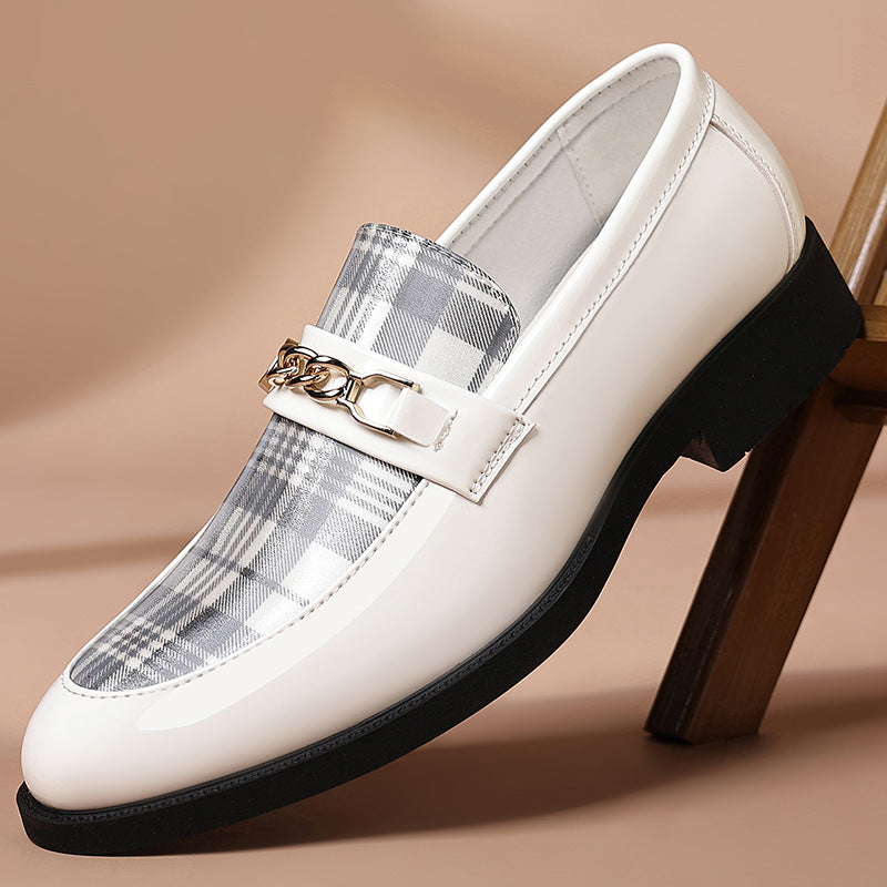 New plus size patent leather casual shoes - european & american style, pointed toe, trendy men's shoes for stylists, business & formal wear