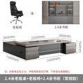 2.4m boss table + chair + 2.4m cabinet (free shipping)