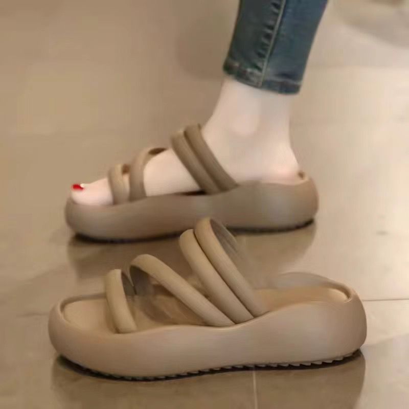 2025 soft and cool slides: summer outdoor wear, non-slip, trendy new style, casual fashion, fairy style, two-wear sole sandals for women