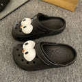 Super cute cartoon clogs for women, perfect for summer wear. new for 2023, these adorable, lightweight, and non-slip eva slippers are ideal for indoor use and feature a closed-toe design