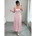 Amazon elegance longdresssummernew arrival waist slimming look a swing party banquet skirt