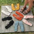 European and american cross-border  women's flat sandals: stylish, elegant, and casual. wholesale plus size available