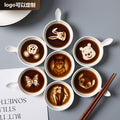 Ceramic tableware cartoon seasoning dipping dish for home bowls and chopsticks creative sauce hotel cute side dish soy sauce personalized