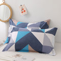 Pair of 100% cotton pillowcases - single size, perfect for home, dorm, or student use - simple print design - wholesale direct from factory