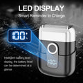 mini electric reciprocating shaver - fast charging, portable, car-mountable men's razor for home and travel
