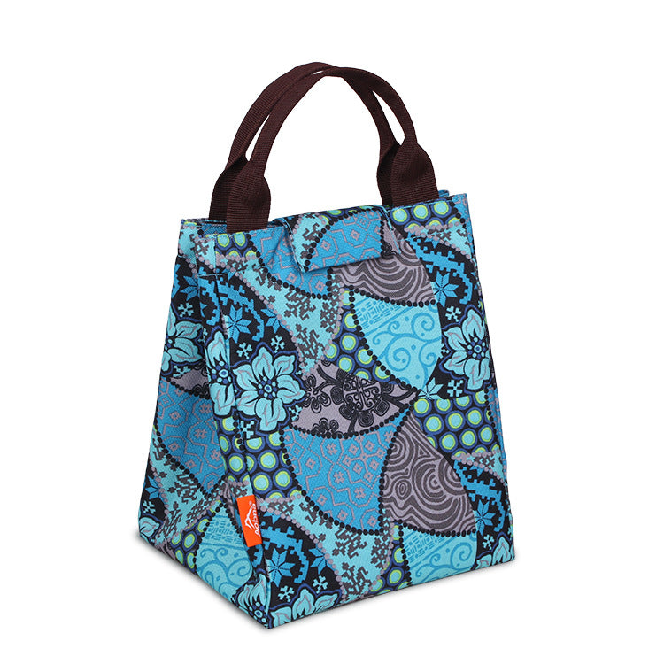 Customized  DuPont paper waterproof bento bag multi-functional portable lunch box bag outdoor portable thermal insulation and cold insulation custom