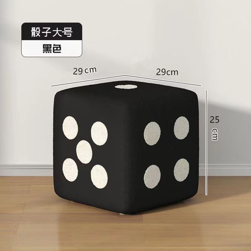 For home door shoe changing stool dice small stool creative stool lambswool living room door foot stool sieve small stool