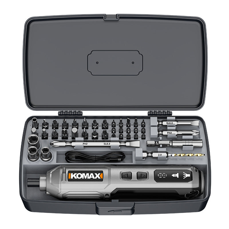 Electric screwdriver rechargeable household mini electric drill screwdriver mini automatic screwdriver tool set