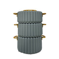 Food warmer 3pcs foreign trade column type three-layer thermal insulation box 1.5l-2.0l-2.5l thermal insulation lunch box