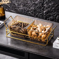 Nordic light luxury plastic beauty salon fruit snack plate snack tea snack sugar ktv dried fruit plate high appearance storage